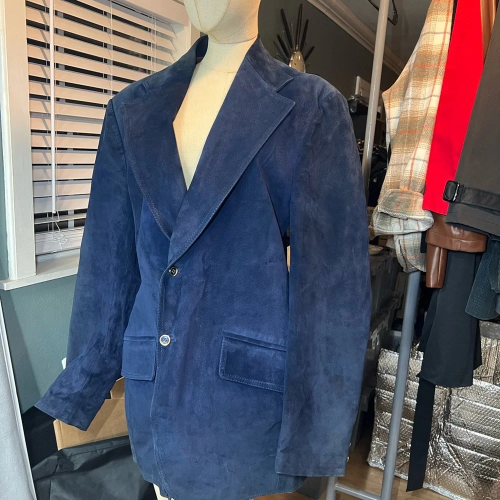 Vintage Mens L Suede Leather Jacket 1970’s Pigskin By Jimmy Dean * Rare Find - Picture 8 of 9